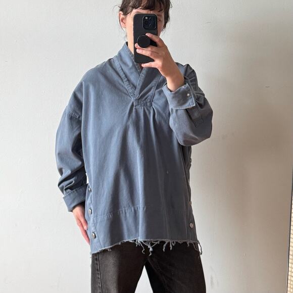 RACHEL COMEY Blue Pitch Popover Jacket - Picture 2 of 11
